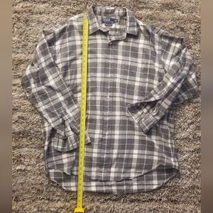POLO XL RALPH LAUREN EXCELLENT COND SHIRT BUTTON UP PLAID CASUAL FORMAL GREY